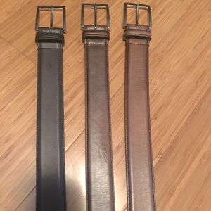 To Boot New York Leather Belts - Price Is For All Three